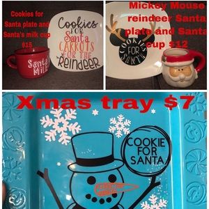 Xmas Christmas plates